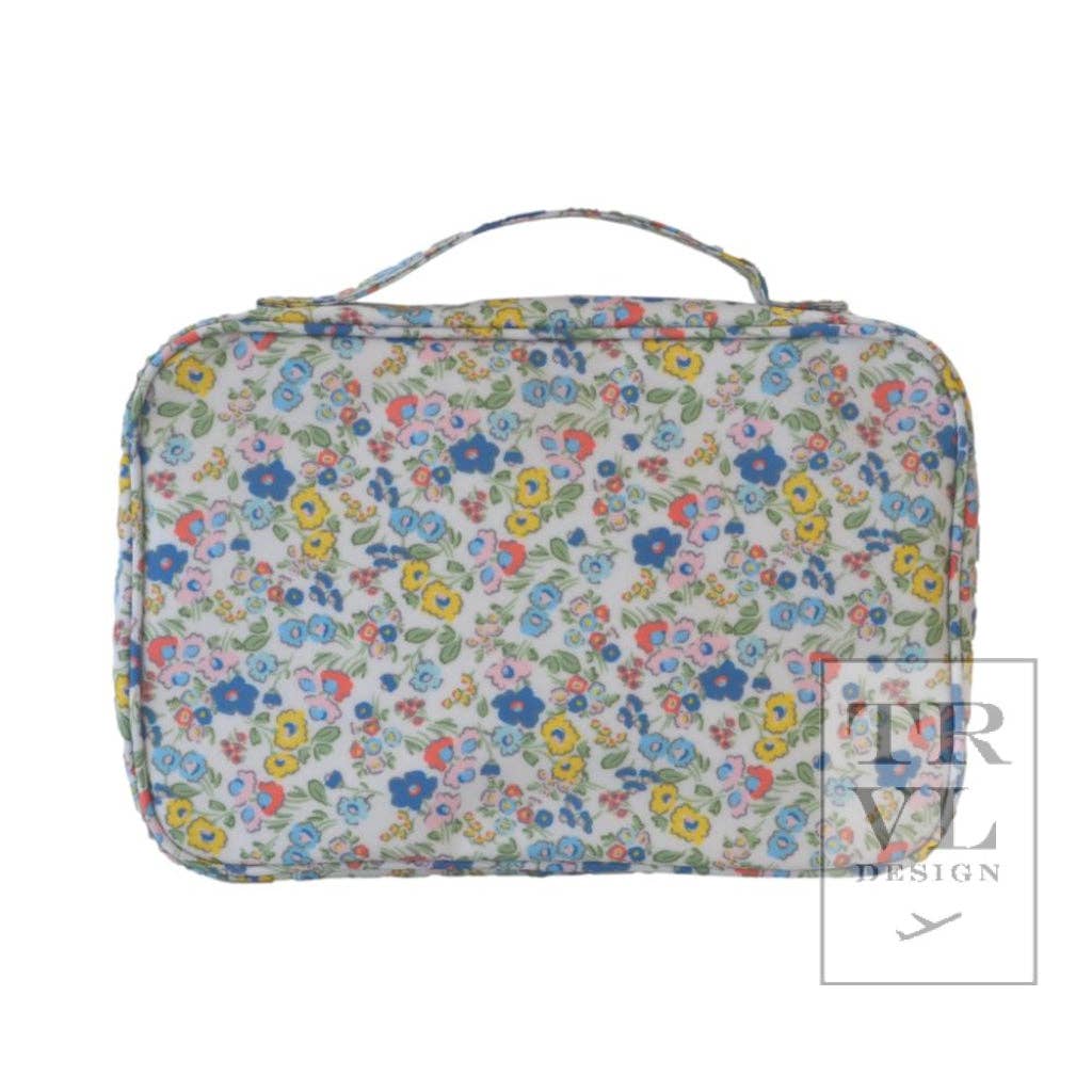 Bundle Up Hanging Toiletry Bag - Posies — TRVL Design Cosmetic Bag