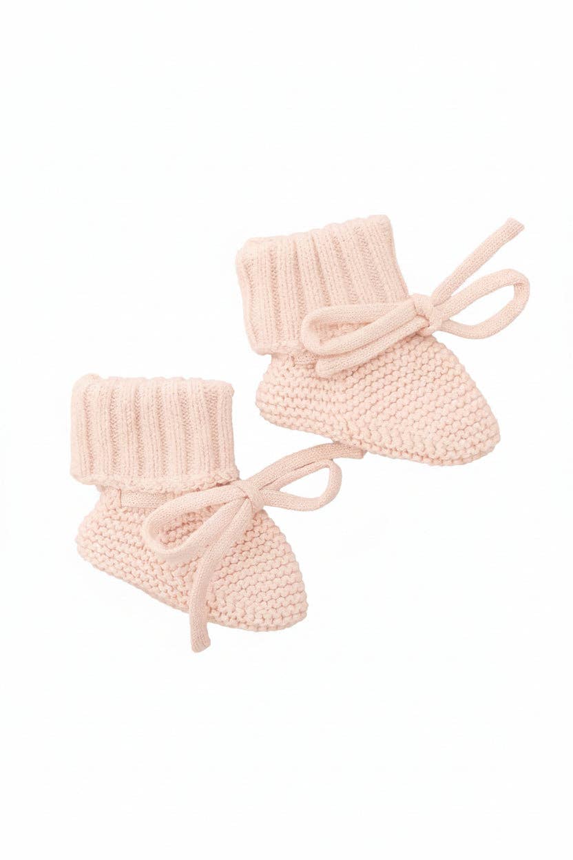 Knit Baby Booties | Ash — Caden Lane Baby Accessories