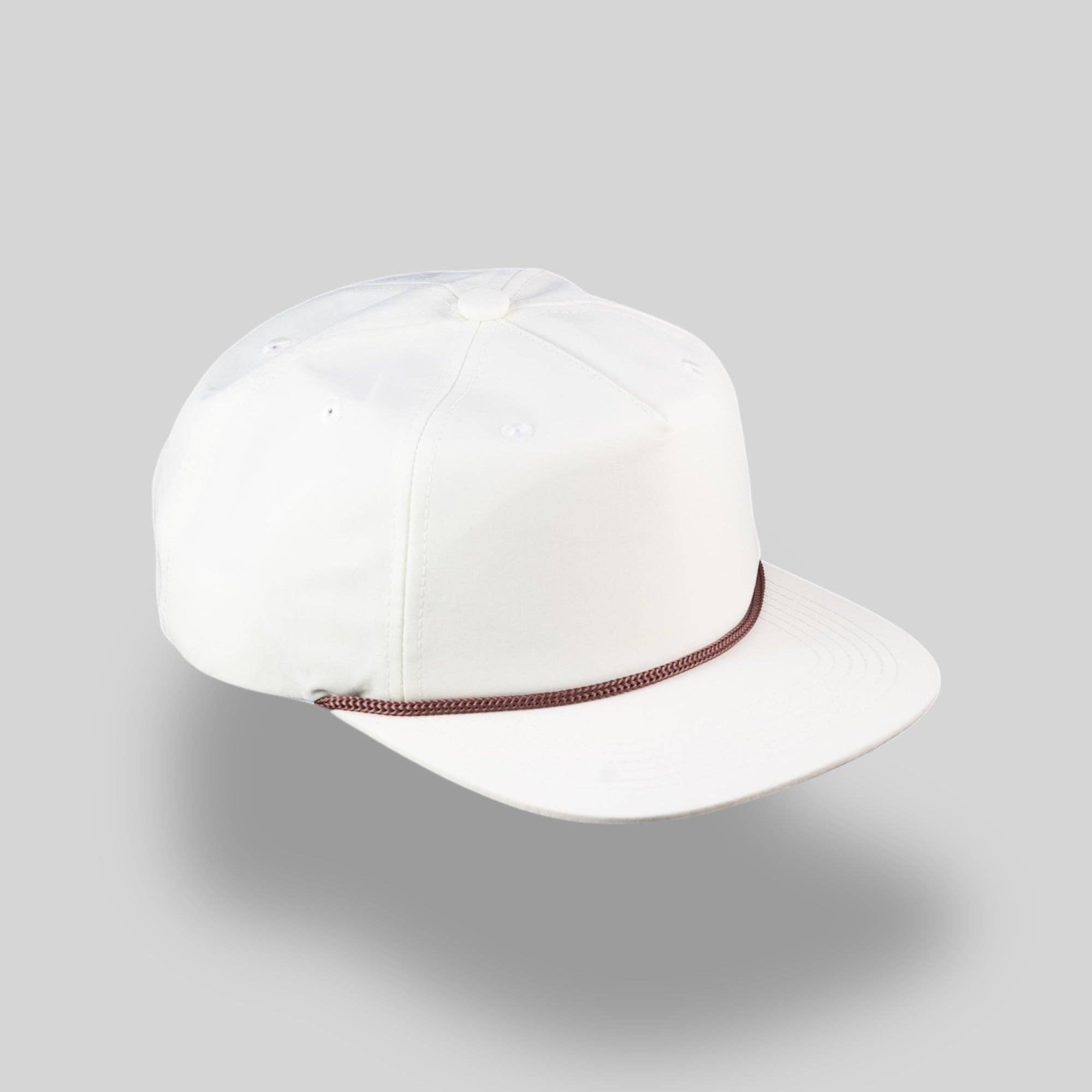 Ivory / Brown Rope — Blank Rope Hats Hats & Caps