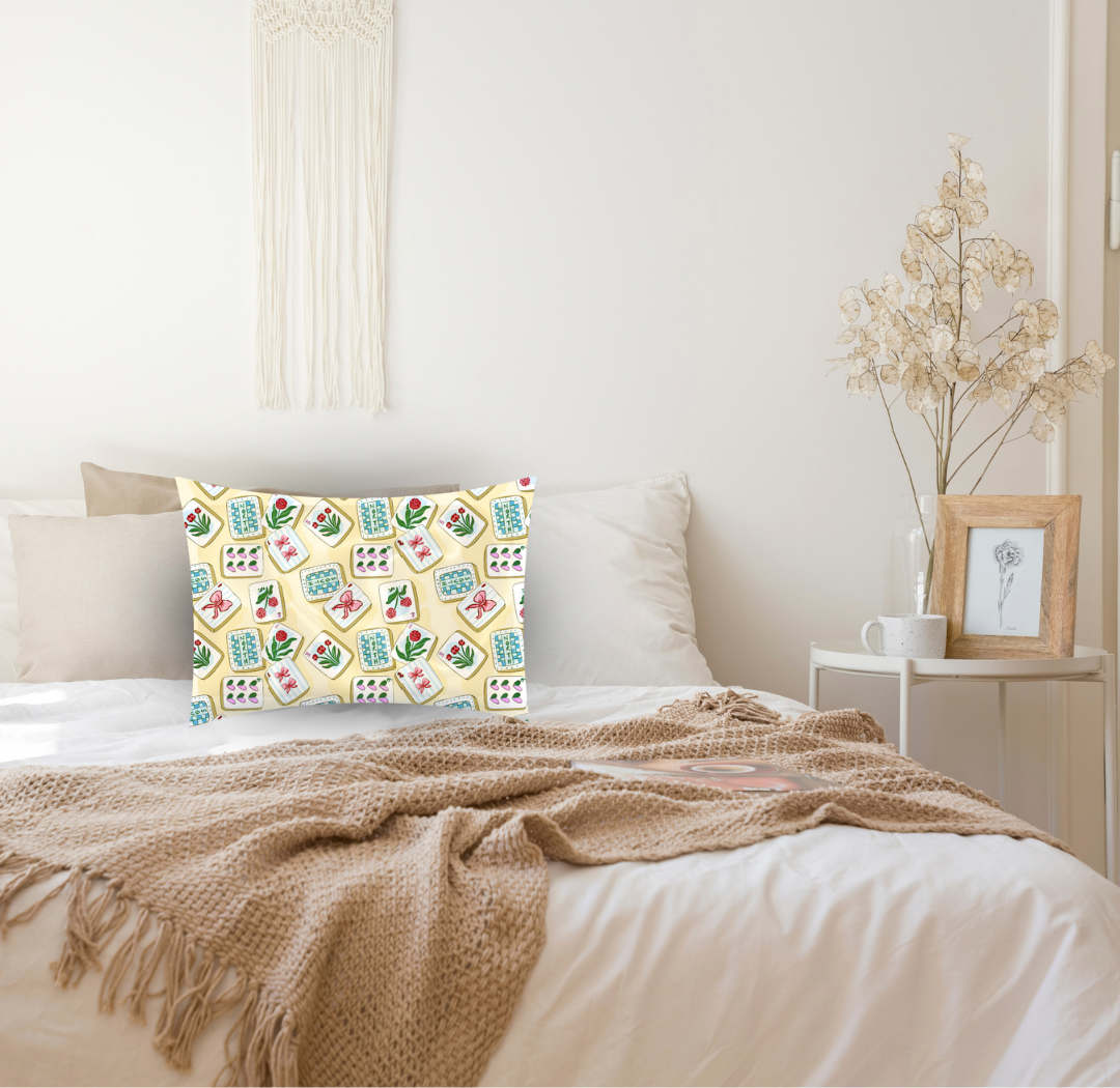 Mahjong Satin Pillowcase — Hang Accessories