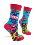 Don't Hide Your Crazy, Parade it Down... Women's Crew Socks — Fabdaz