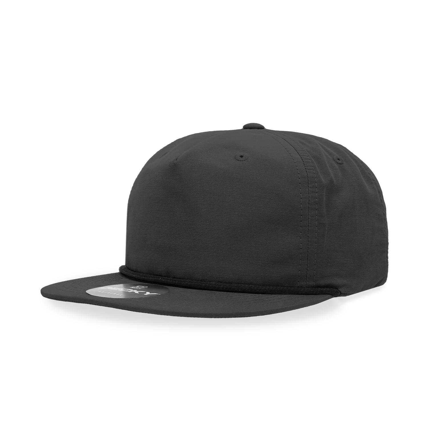 Decky 6032 Classic Rope Cap, 5 Panel Flat Bill Hat, Snapback — The Park Wholesale Caps