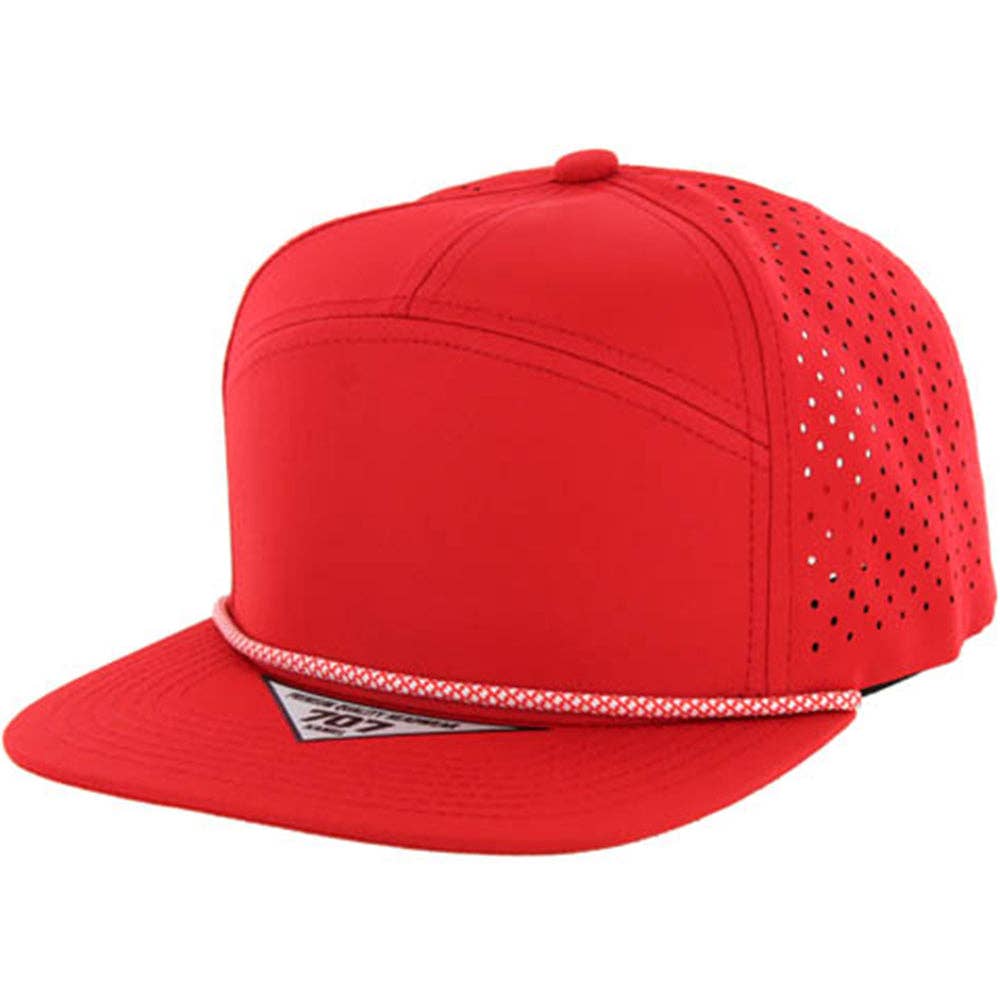 BLANK 7 PANEL HYDRO WITH ROPE SNAPBACK CAP - Premium hat from Zion Brand - Just $14! Shop now at Pat's Monograms