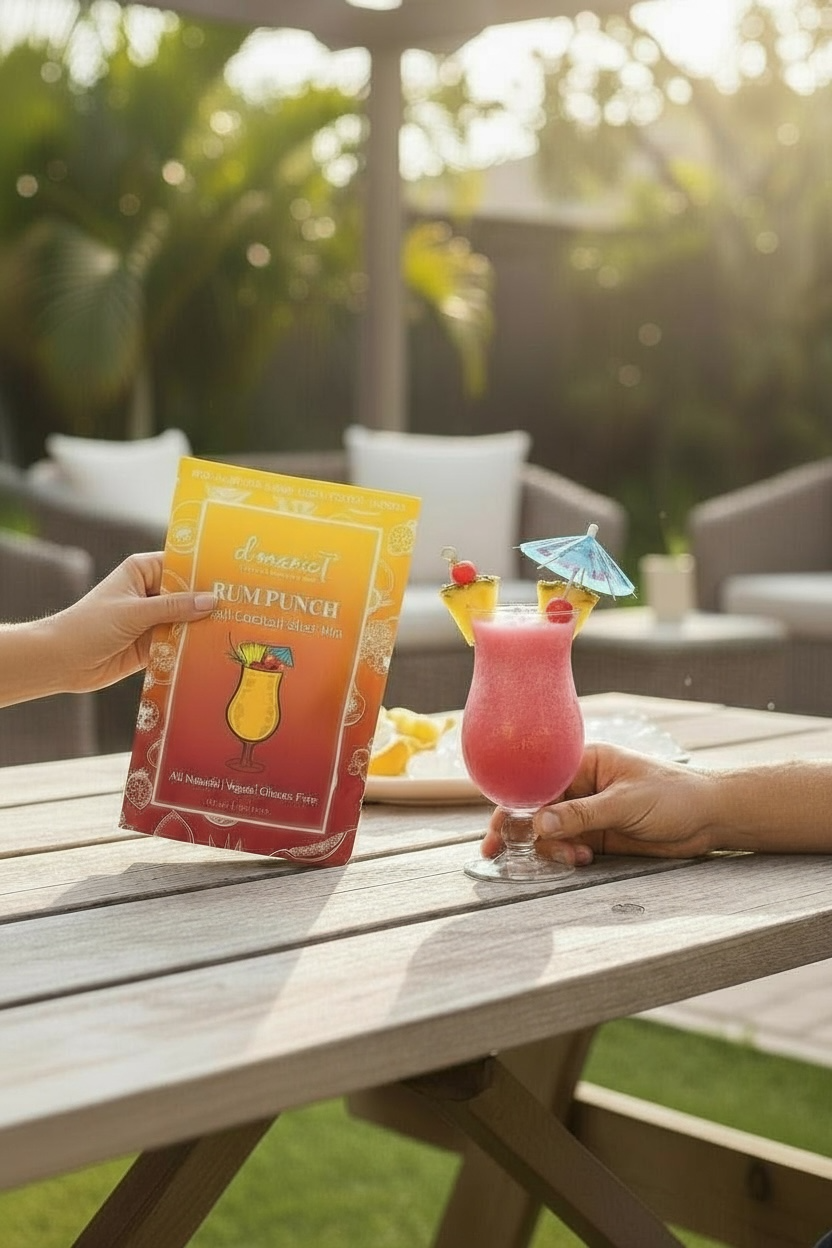 Rum Punch Cocktail - Ready-To-Freeze Cocktail — d'marie inc. drink mix