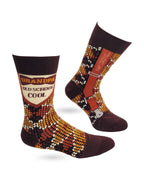 Grandpa Old School Cool Men's Novelty Crew Socks — Fabdaz