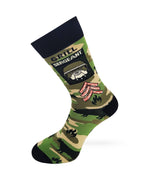 Grill Sergeant Cookout Grilling BBQ Men's Novelty Crew Socks — Fabdaz