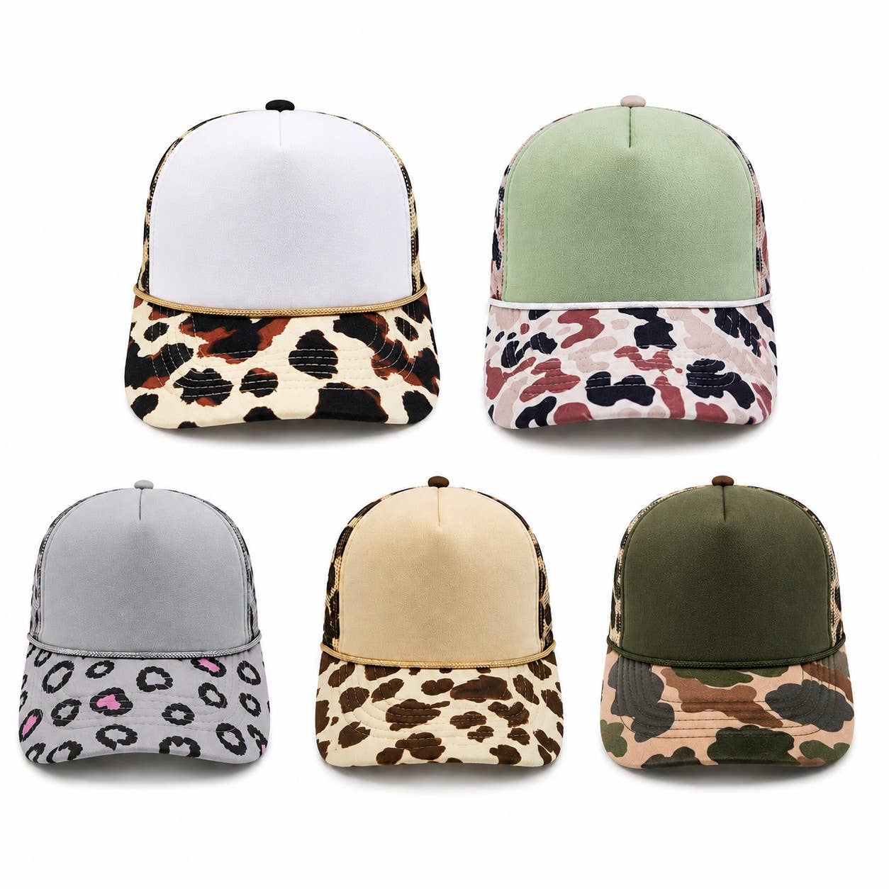 Camouflage Pattern Mesh Foam Trucker Hat — Hatzzi Hats & Caps
