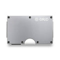 GRID Wallet silver aluminum slim minimalist card-stacking wallet