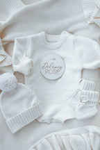 Knit Sweater Bubble Romper — Caden Lane