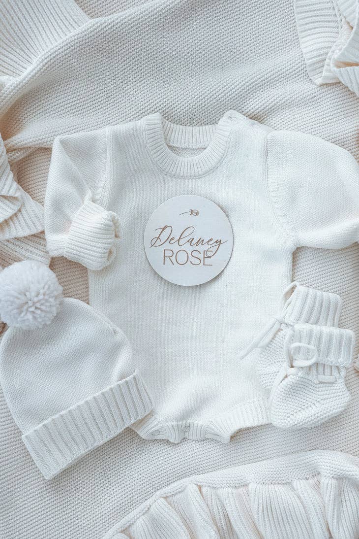Knit Sweater Bubble Romper — Caden Lane