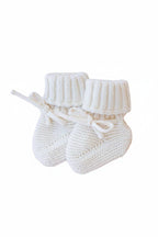 Knit Baby Booties | Ash — Caden Lane Baby Accessories