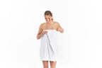 Seersucker Spa Wrap - White — Bella Sleep + Spa