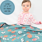 Muslin Quilt Baby & Kids Blanket Little Athlete Sporty — LollyBanks Baby Blanket