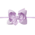 1/4" PANTYHOSE HEADBAND W/SIGNATURE GROSGRAIN BOW — Beyond Creations, LLC Baby Accessories